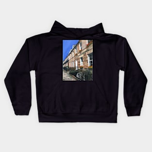 Edinburgh, Railings, Flowers, Shadows Kids Hoodie